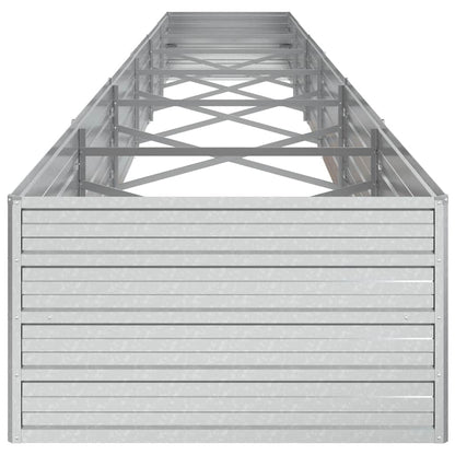 Arriate De Acero Galvanizado Plateado 600x80x45 Cm_4