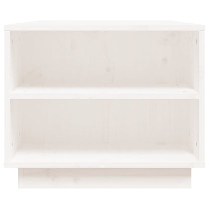 Mesa De Centro De Madera Maciza De Pino Blanco 90x49x40,5 Cm_4