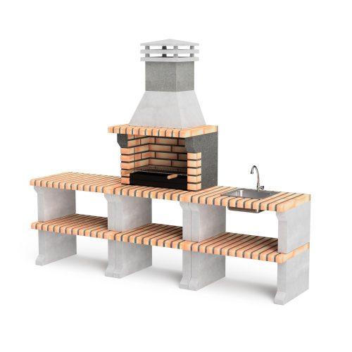 Cocina de exterior Liz XL Plus con Barbacoa Movelar