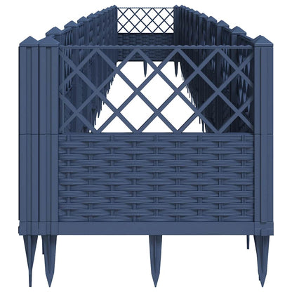 Jardinera Con Clavijas Pp Azul Gris 363,5x43,5x43,5 Cm_3