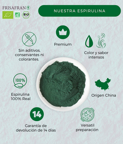 Espirulina En Polvo Ecológica - Calidad Y Sabor | Frisafran 200 G_3