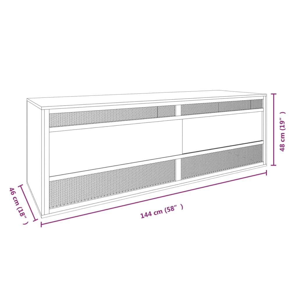 Vidaxl Terrario De Madera Contrachapada 144x46x48 Cm_2
