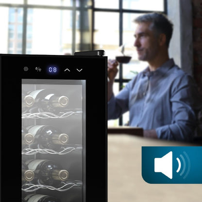 Vinoteca 8 Botellas Bolero Grandsommelier 830 Coolcrystal, Enfriamiento Termoeléctrico, Temperatura Regulable Entre 8-18ºc, Control Táctil Y Display_4