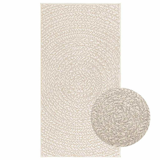 Vidaxl Alfombra Zizur Apariencia Yute Interior Exterior Crema 60x110cm_0