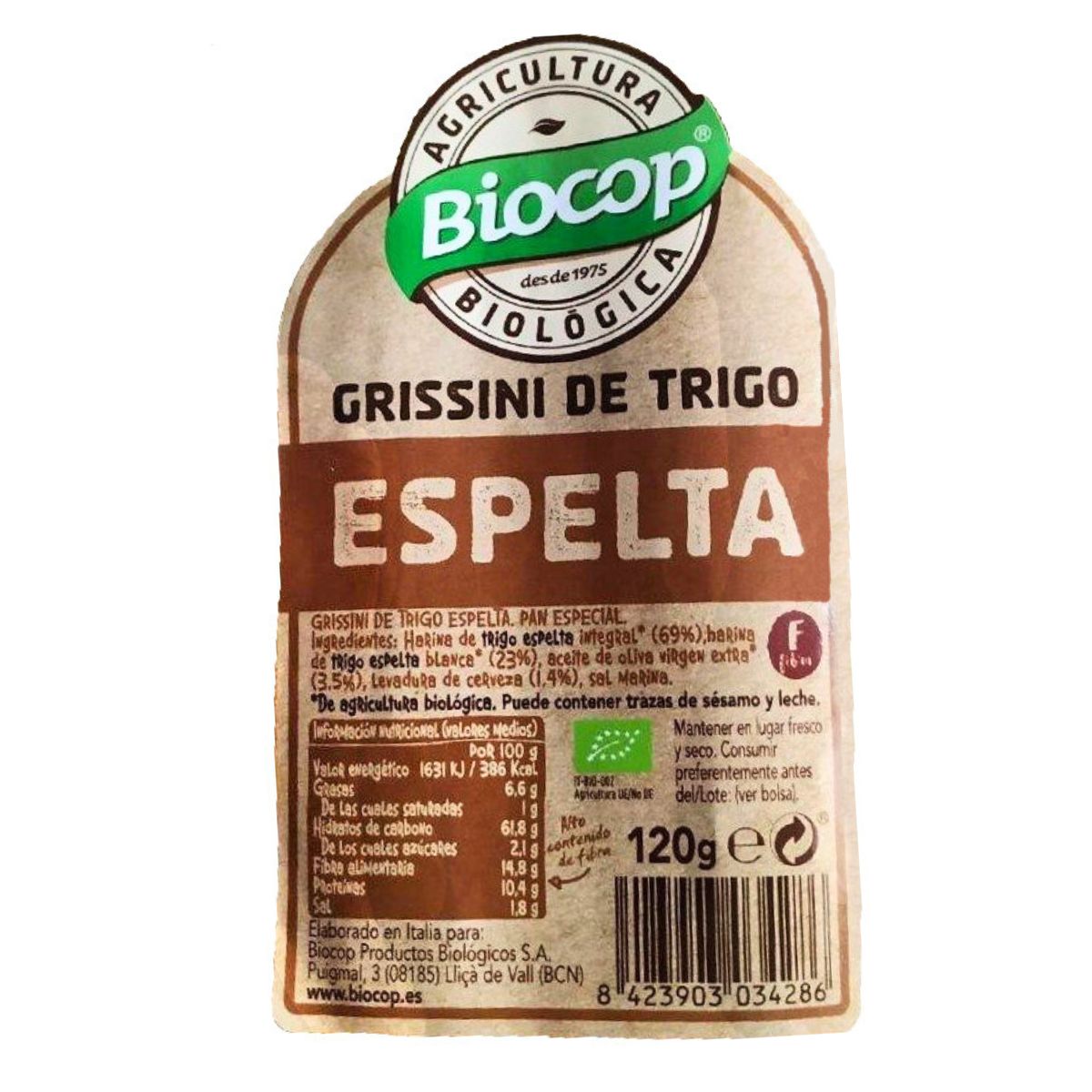 Grissini espelta Biocop 120 g