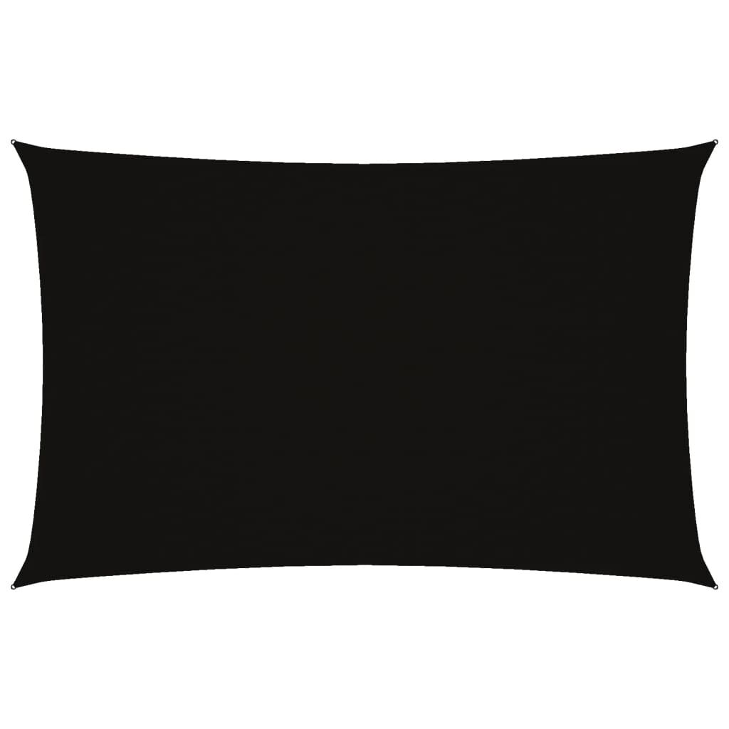 Vidaxl Toldo De Vela Rectangular Tela Oxford Negro 4x7 M_0