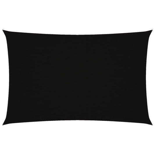 Vidaxl Toldo De Vela Rectangular Tela Oxford Negro 4x7 M_0