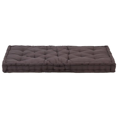 Vidaxl Cojín Para Palés Algodón Gris Antracita 120x80x10 Cm_1