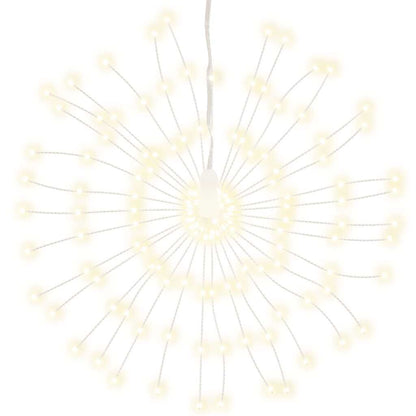 Vidaxl Luces De Navidad De Estrellas 140 Led Blanco Cálido 17 Cm_0