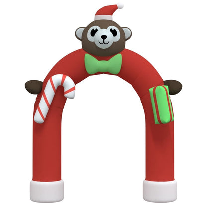 Vidaxl Puerta De Arco Inflable De Navidad Con Led 380 Cm_0