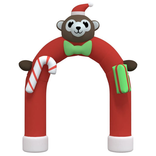 Vidaxl Puerta De Arco Inflable De Navidad Con Led 380 Cm_0