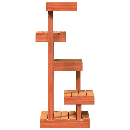 Vidaxl Árbol Para Gatos Madera Maciza Pino Marrón Cera 45,5x49x103 Cm_4