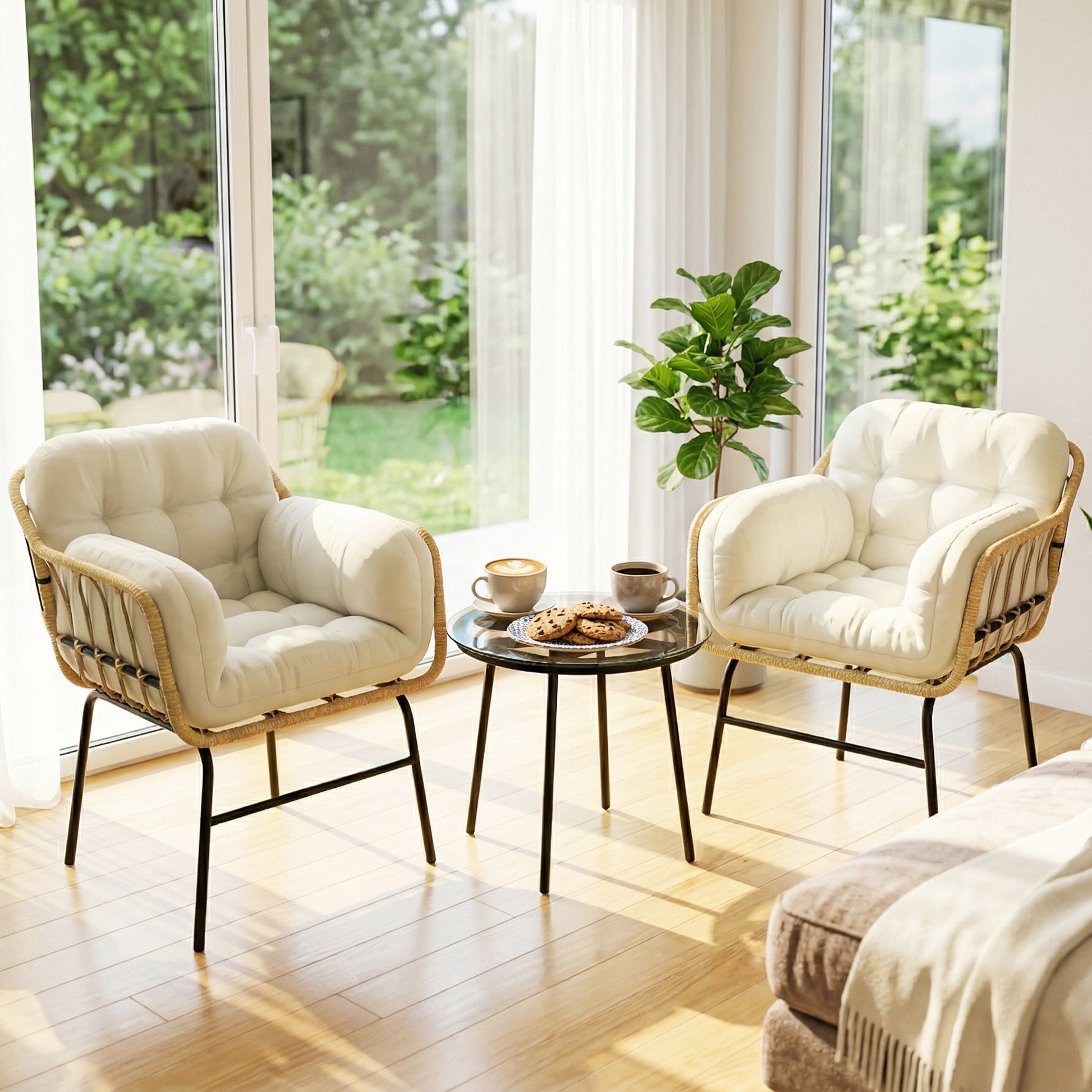Outsunny Conjunto De Jardín Exterior De 3 Piezas_3