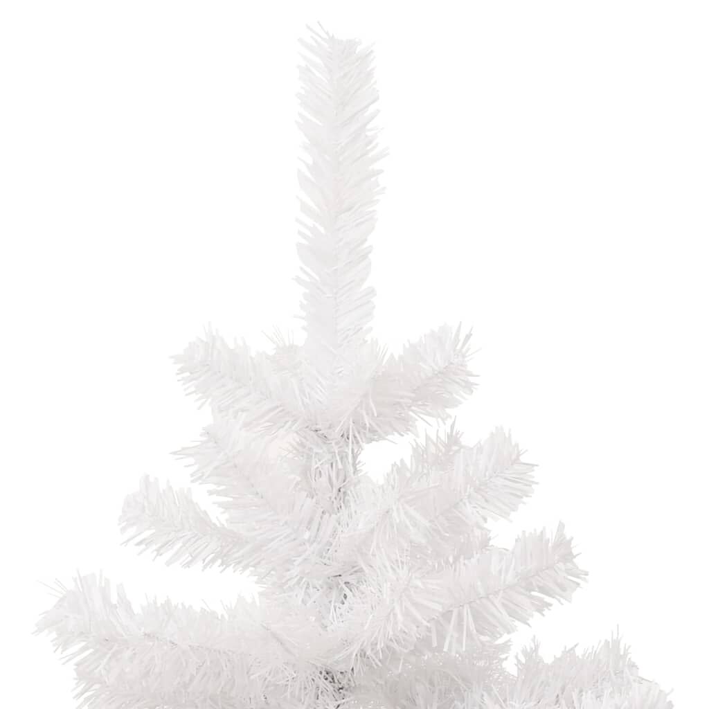 Vidaxl Árbol De Navidad En Espiral Con Luces Y Macetero Blanco 120 Cm_3