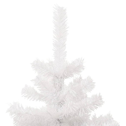 Vidaxl Árbol De Navidad En Espiral Con Luces Y Macetero Blanco 120 Cm_3