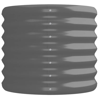 Jardinera Arriate Acero Galvanizado Gris 224x40x36 Cm_3