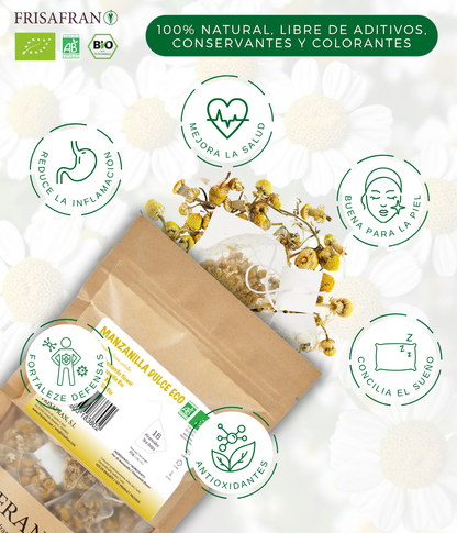 Infusión De Manzanilla Dulce En Pirámides Ecológica | Frisafran 30 Uds_1