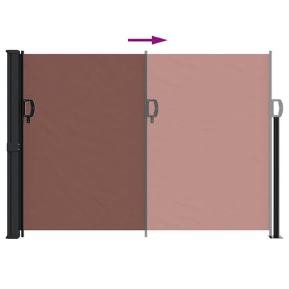 Vidaxl Toldo Lateral Retráctil Marrón 140x300 Cm_4