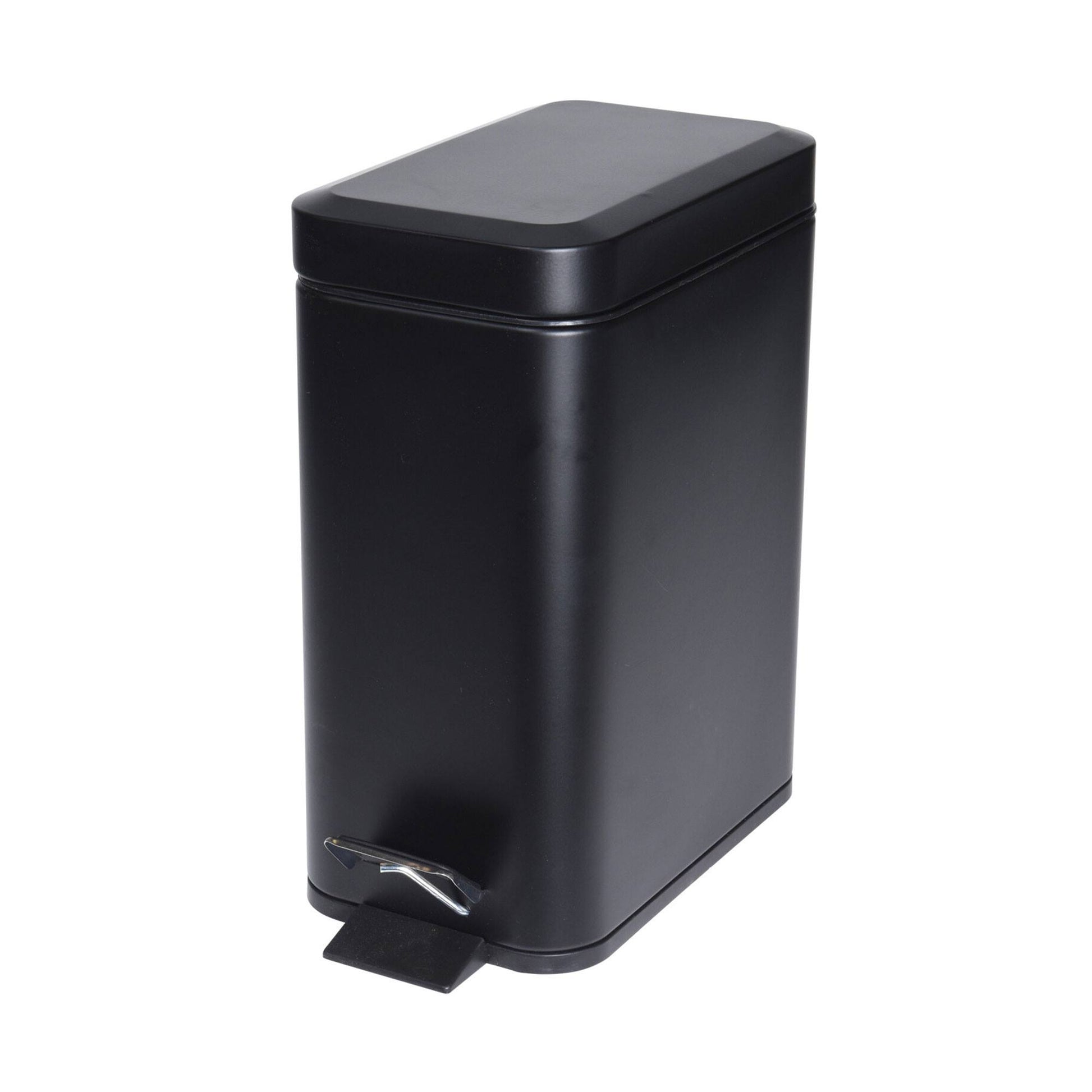 Cubo Con Pedal 5l Metal Negro