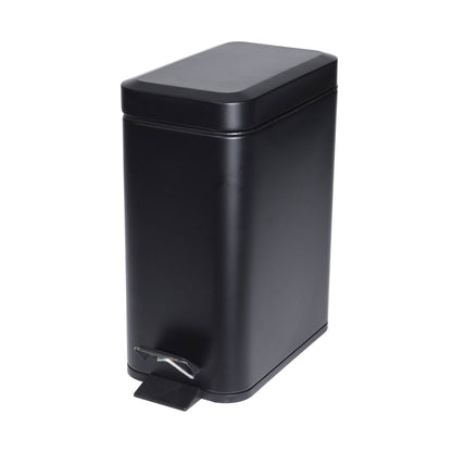 Cubo Con Pedal 5l Metal Negro