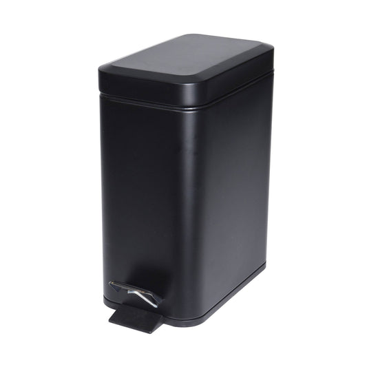 Cubo Con Pedal 5l Metal Negro