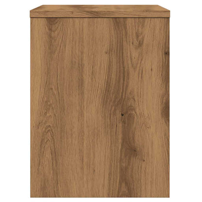 Mesita De Noche Madera De Ingeniería Roble Artisian 40x30x40 Cm_4