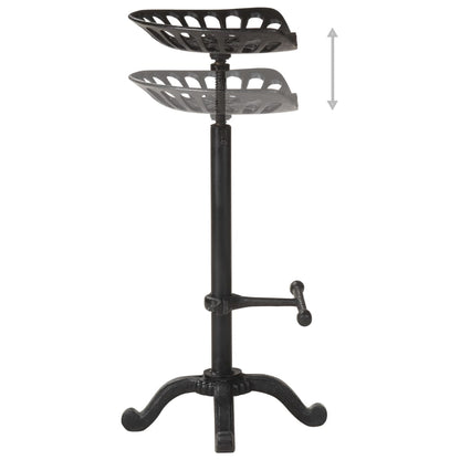 Taburete De Cocina Hierro Fundido Negro_1