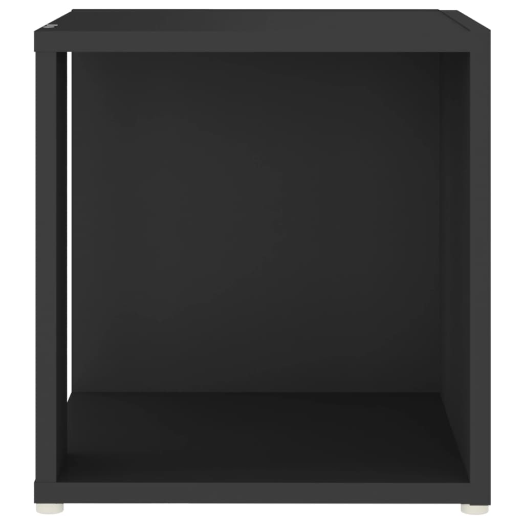 Mesa Auxiliar Madera Contrachapada Negro 33x33x34,5 Cm_3