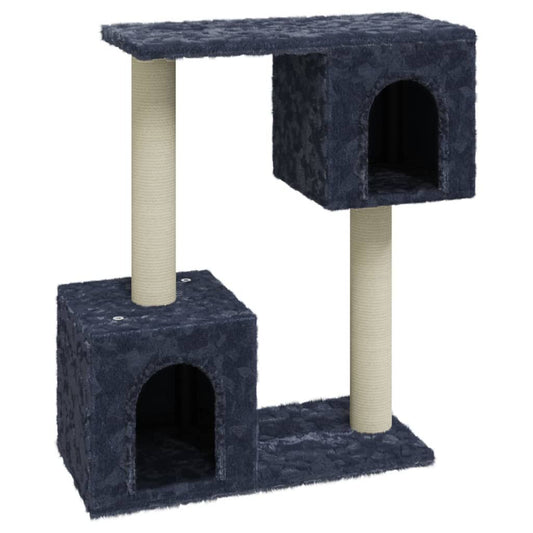 Vidaxl Rascador Para Gatos Con Postes De Sisal Gris Oscuro 60 Cm_0