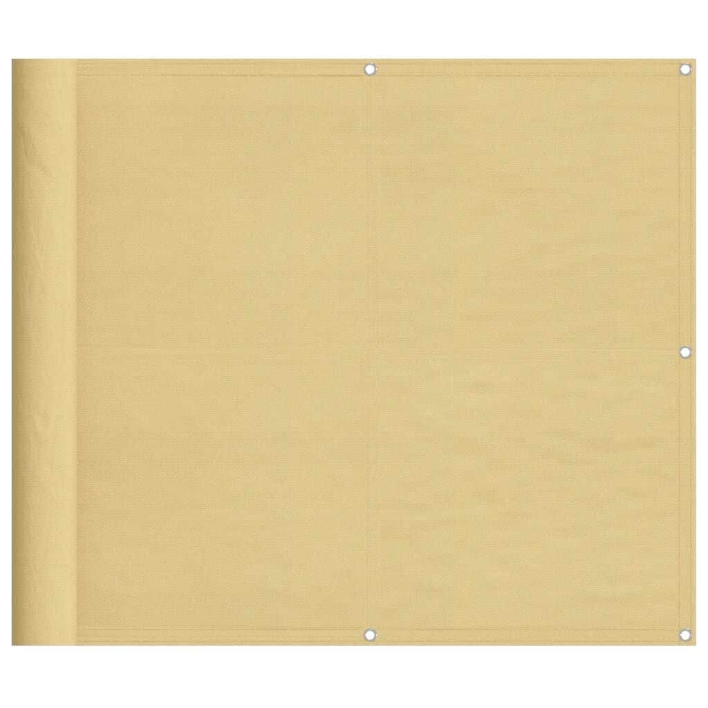 Vidaxl Pantalla De Balcón 100% Poliéster Oxford Color Arena 90x300 Cm_0