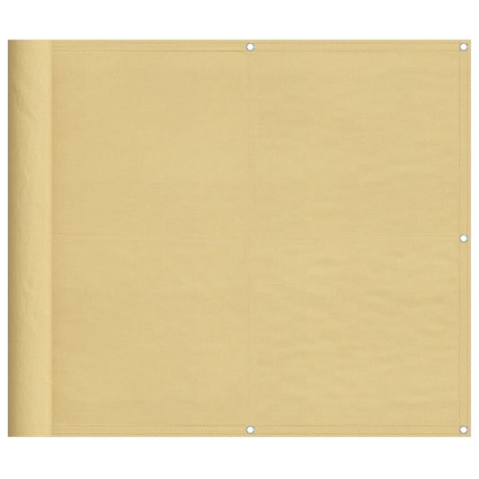 Vidaxl Pantalla De Balcón 100% Poliéster Oxford Color Arena 90x300 Cm_0