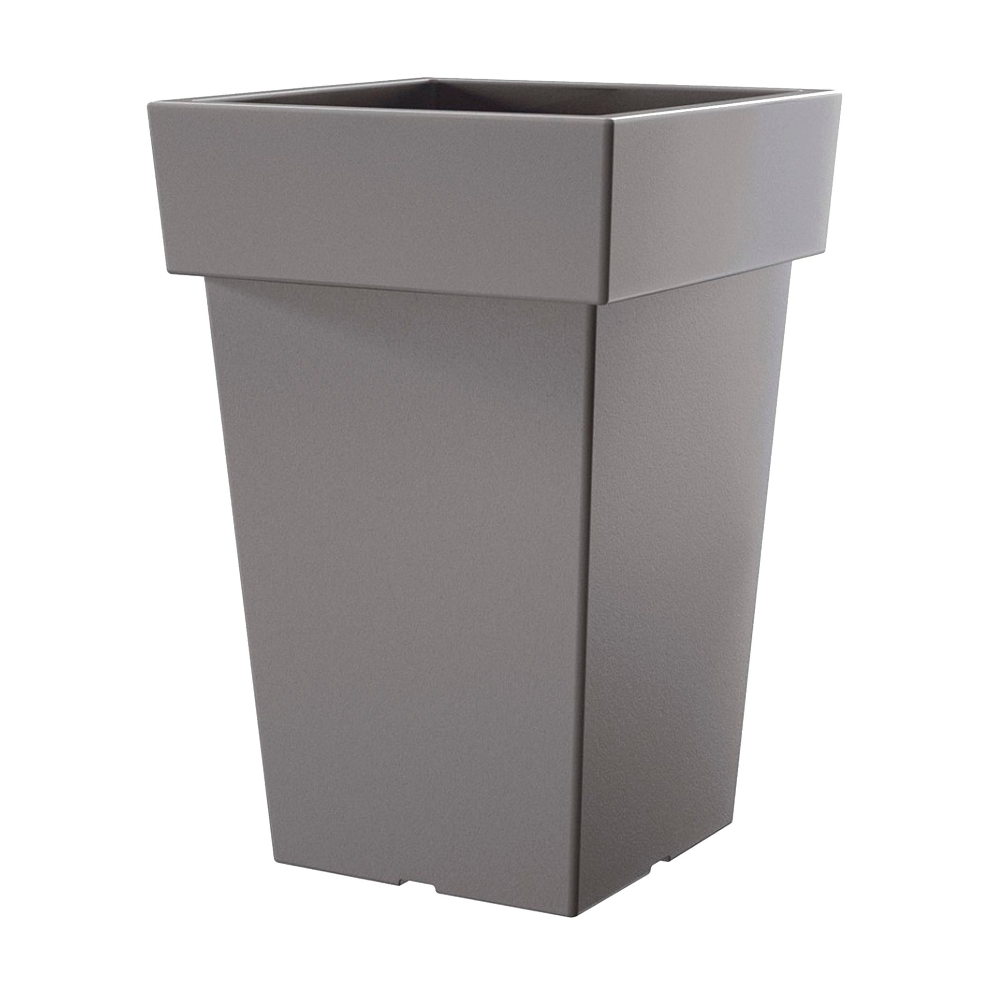 Maceta Lofly Square 7,2l., Dimensiones (mm) 193x193x293, Color Gris Piedra_0
