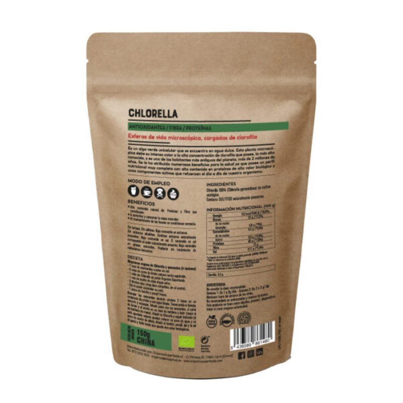 Chlorella Raw Sin Gluten Bio 150g_1