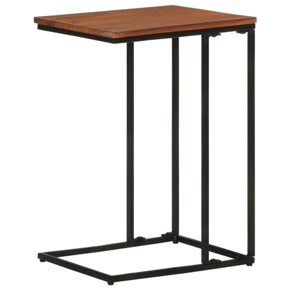 Mesa Auxiliar De Madera Maciza De Acacia 35x45x65 Cm_2