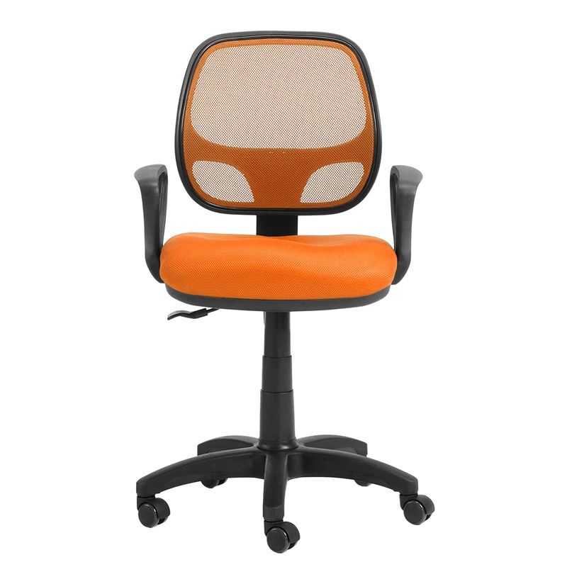 Silla De Escritorio Bari Pvc, Naranja, 52,5 X 87-99 X 61cm_2