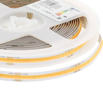 Tira Led Monocolor Cob, Dc24v, 5m (350led/m), 60w, Cri>92, Ip20, Blanco Frío_0