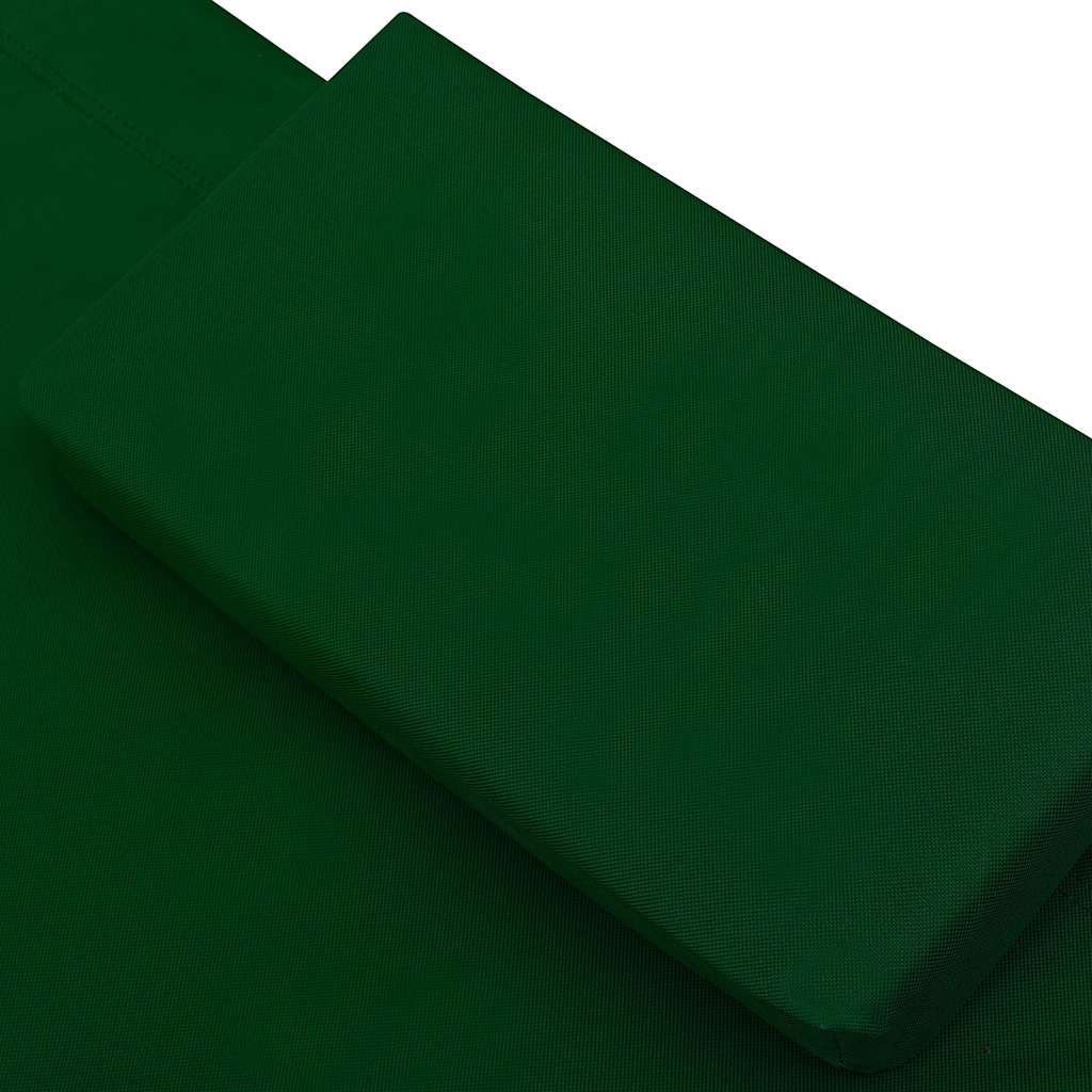 Tumbona De Jardín Con Toldo Y Cojines Verde_4