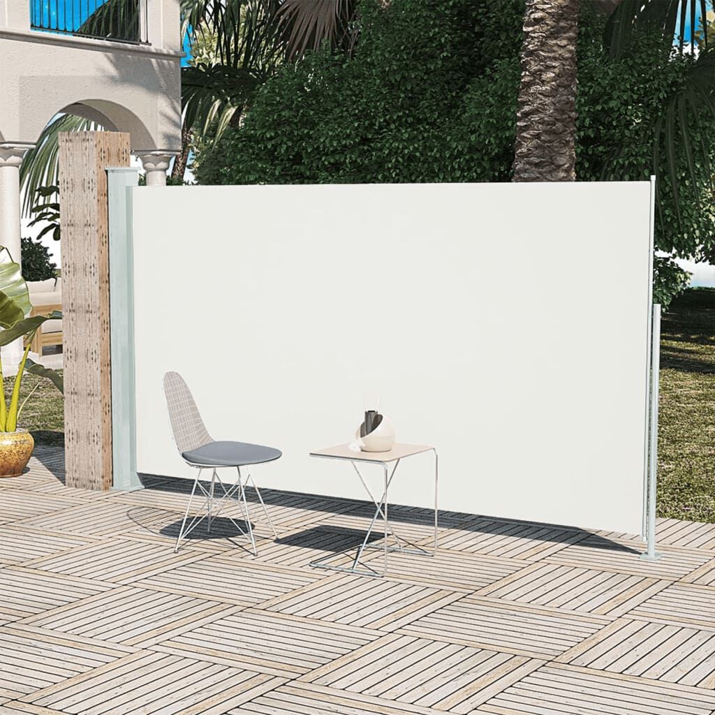 Vidaxl Toldo Lateral Retráctil De Jardín Crema160x300 Cm_1