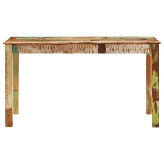 Mesa De Comedor De Madera Maciza Reciclada 140x70x76 Cm_0