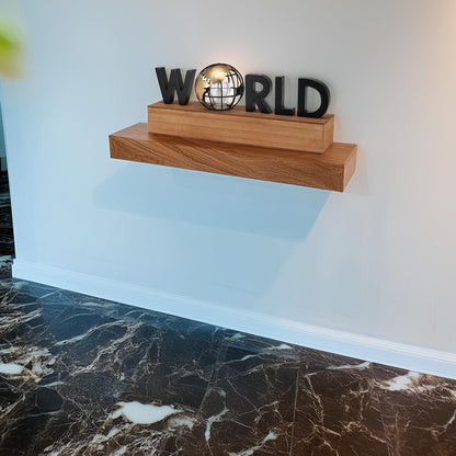 Well Home Lámpara Con Texto Led ''world''_2