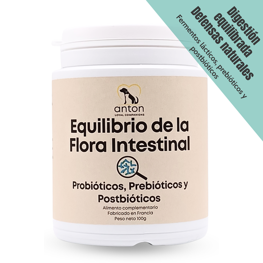Suplemento natural para la digestión y microbiota de perros y gatos – Equilibrio de la Flora Intestinal 100 g_0