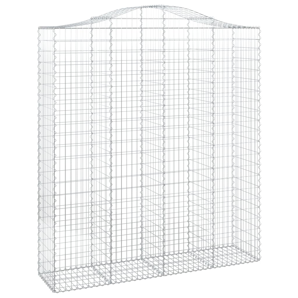 Cestas De Gaviones 3 Uds Forma De Arco Hierro 200x50x220/240 Cm_2