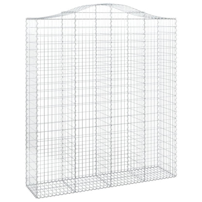 Cestas De Gaviones 11 Uds Forma De Arco Hierro 200x50x220/240cm_2