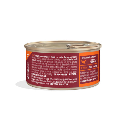 Filetes de pollo para gatos Edgard & Cooper 70 g