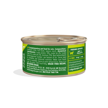 Filetes de caballa para gatos Edgard & Cooper 70 g