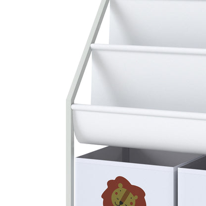 Estante Infantil Aiyaplay Metal, Tecido Não Tecido Branco 60x30x76 Cm_5