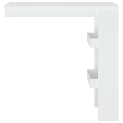 Mesa De Bar De Pared Madera Contrachapada Blanco 102x45x103,5cm_1