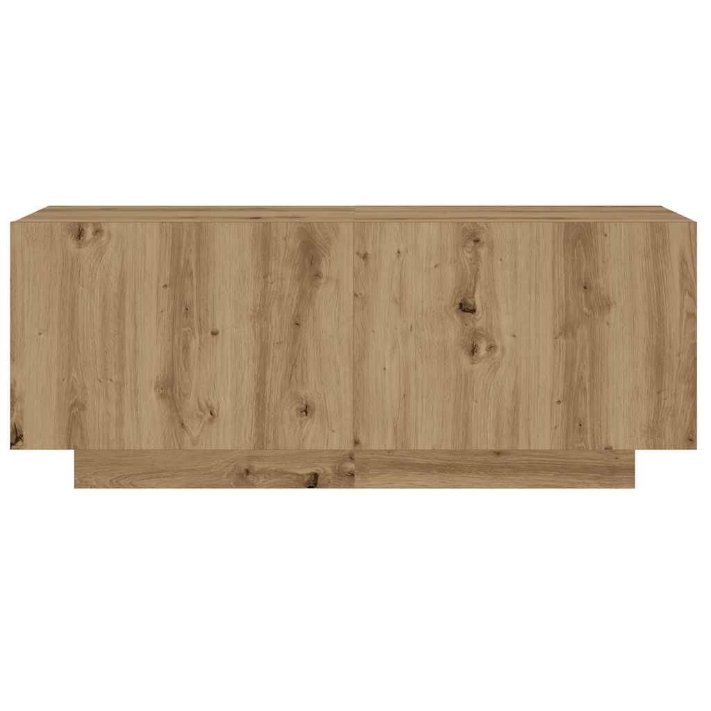 Mesita De Noche Madera De Ingeniería Roble Artisian 100x35x40cm_2