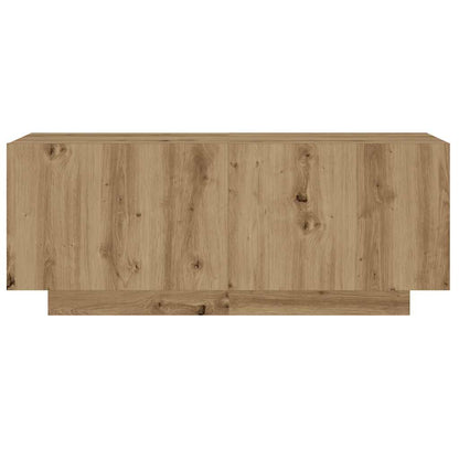 Mesita De Noche Madera De Ingeniería Roble Artisian 100x35x40cm_2