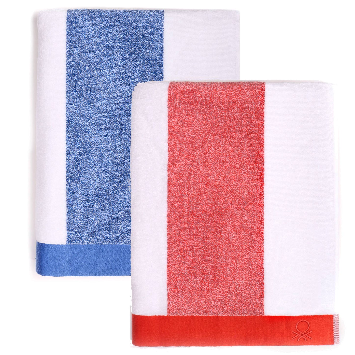 Set 2 Toalla De Playa 90x160cm 450gsm Terry 100%algodon Casa Benetton_0